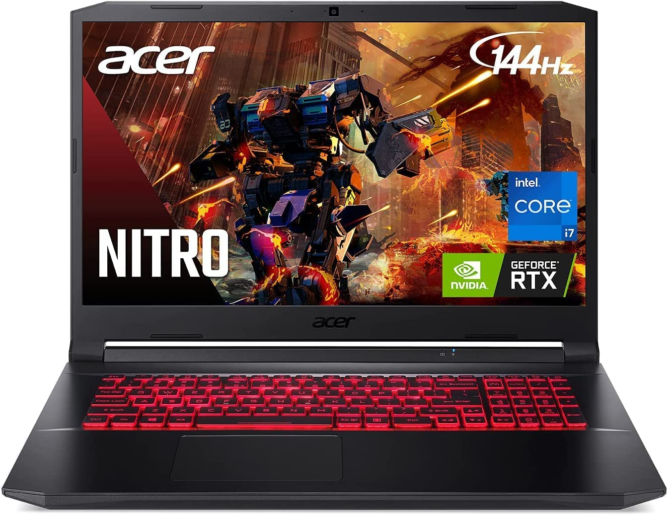 2022 Acer Nitro AN517 17.3" 144Hz FHD IPS Display Gaming Laptop - Intel i7-11800H 8 Cores - Nvidia RTX 3050 Ti 4GB - 64GB RAM DDR4 - 2TB (1TB x2) M.2 SSD - WiFi 6 RJ-45 - Windows 11 Pro w/ 32GB USB