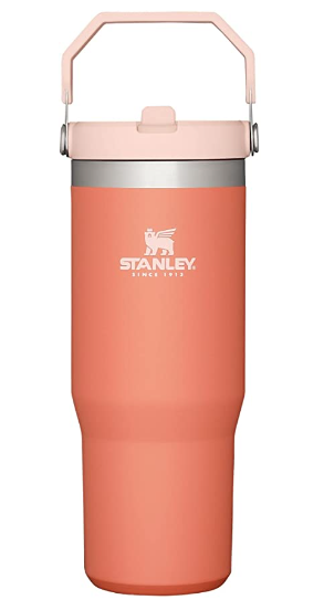 Stanley IceFlow Stainless Steel Straw Tumbler - Vacuum Thermos for Home, Office or Car - Reusable Mug with Straw Leak Proof Flip Cap - Keeps Cold 12 Hours or Freeze 2 Days - 30 oz